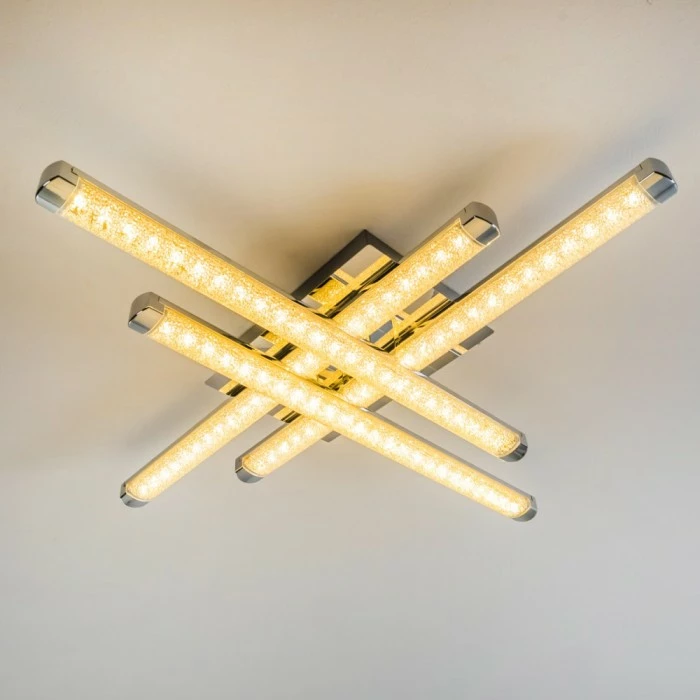 Hofstein Deckenleuchte Iskut LED Chrom, 4-flammig 3 Hofstein Deckenleuchte Iskut LED Chrom, 4-flammig – Bild 3