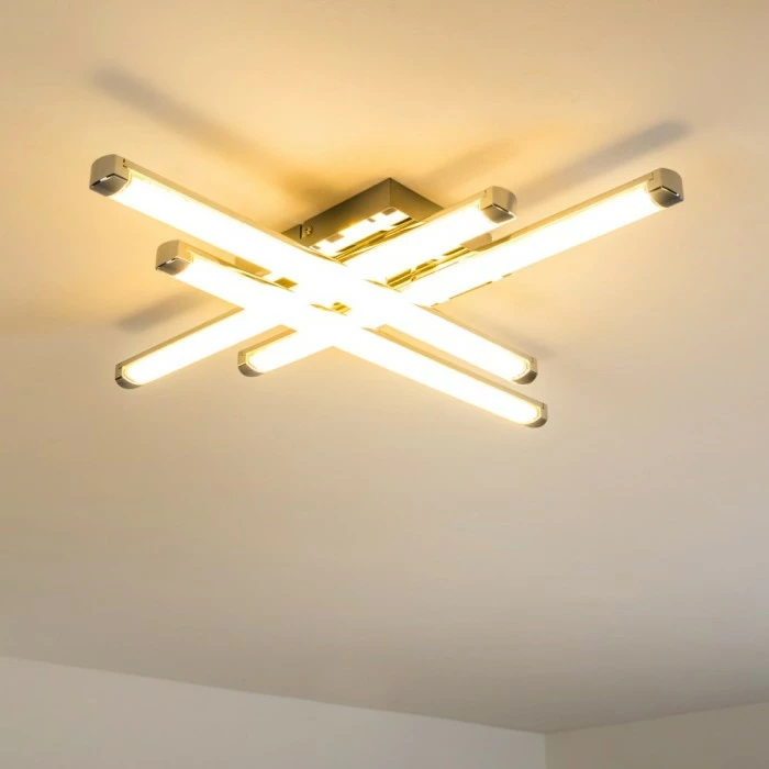 Hofstein Deckenleuchte Iskut LED Chrom, 4-flammig 7 Hofstein Deckenleuchte Iskut LED Chrom, 4-flammig – Bild 7