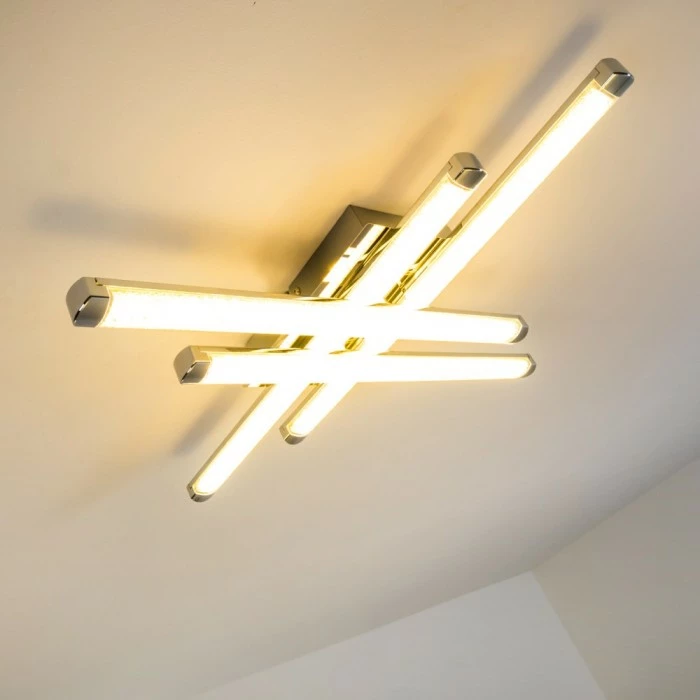 Hofstein Deckenleuchte Iskut LED Chrom, 4-flammig 9 Hofstein Deckenleuchte Iskut LED Chrom, 4-flammig – Bild 9