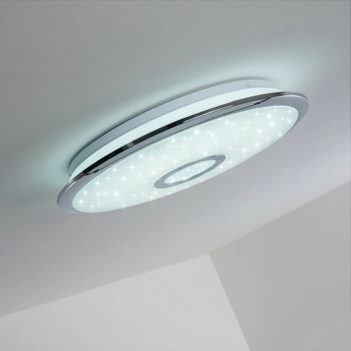 Hofstein Deckenleuchte Jamton LED Chrom, 1-flammig, Fernbedienung 16 Hofstein Deckenleuchte Jamton LED Chrom, 1-flammig, Fernbedienung – Bild 16