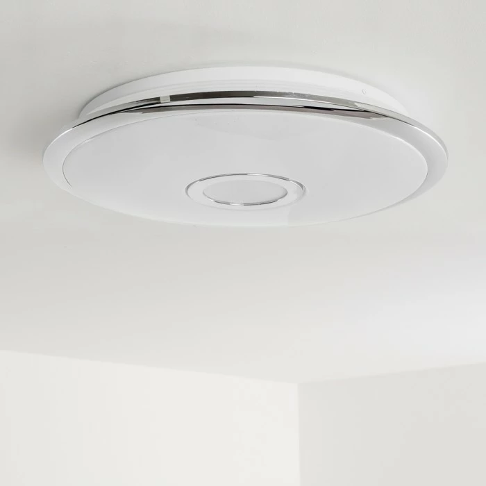 Hofstein Deckenleuchte Jamton LED Chrom, 1-flammig, Fernbedienung 21 Hofstein Deckenleuchte Jamton LED Chrom, 1-flammig, Fernbedienung – Bild 21