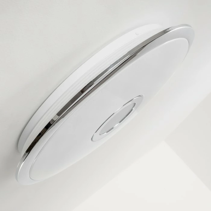 Hofstein Deckenleuchte Jamton LED Chrom, 1-flammig, Fernbedienung 5 Hofstein Deckenleuchte Jamton LED Chrom, 1-flammig, Fernbedienung – Bild 5