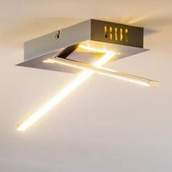 Hofstein Deckenleuchte Jatuni LED Nickel-Matt, 1-flammig -LED Leuchten Verkäufe deckenleuchte jatuni h3021002 do2 13