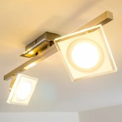 Hofstein Deckenleuchte Kolari LED Nickel-Matt, Chrom, 2-flammig -LED Leuchten Verkäufe deckenleuchte kolari h3007075 10