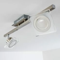 Hofstein Deckenleuchte Kolari LED Nickel-Matt, Chrom, 2-flammig -LED Leuchten Verkäufe deckenleuchte kolari h3007075 14