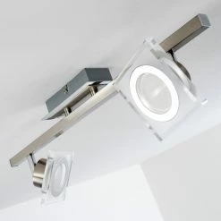 Hofstein Deckenleuchte Kolari LED Nickel-Matt, Chrom, 2-flammig -LED Leuchten Verkäufe deckenleuchte kolari h3007075 15