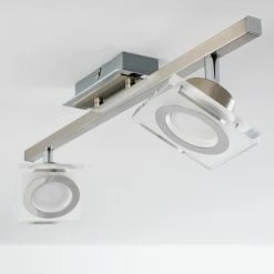 Hofstein Deckenleuchte Kolari LED Nickel-Matt, Chrom, 2-flammig -LED Leuchten Verkäufe deckenleuchte kolari h3007075 16