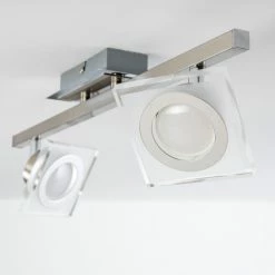 Hofstein Deckenleuchte Kolari LED Nickel-Matt, Chrom, 2-flammig -LED Leuchten Verkäufe deckenleuchte kolari h3007075 17
