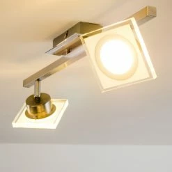 Hofstein Deckenleuchte Kolari LED Nickel-Matt, Chrom, 2-flammig -LED Leuchten Verkäufe deckenleuchte kolari h3007075 4