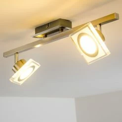 Hofstein Deckenleuchte Kolari LED Nickel-Matt, Chrom, 2-flammig -LED Leuchten Verkäufe deckenleuchte kolari h3007075 6