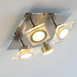 Hofstein Deckenleuchte Kolari LED Nickel-Matt, Chrom, 4-flammig -LED Leuchten Verkäufe deckenleuchte kolari h3007112 15