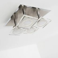 Hofstein Deckenleuchte Kolari LED Nickel-Matt, Chrom, 4-flammig -LED Leuchten Verkäufe deckenleuchte kolari h3007112 20