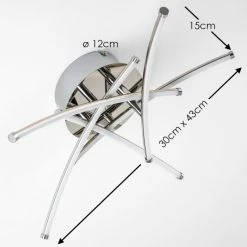 Hofstein Deckenleuchte Kortezubi LED Chrom, 1-flammig -LED Leuchten Verkäufe deckenleuchte kortezubi h3004050 1