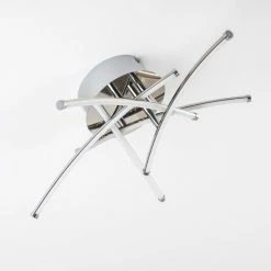 Hofstein Deckenleuchte Kortezubi LED Chrom, 1-flammig -LED Leuchten Verkäufe deckenleuchte kortezubi h3004050 11