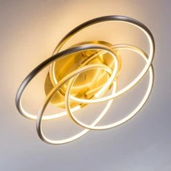 Hofstein Deckenleuchte Manning LED Nickel-Matt, 1-flammig 26 Hofstein Deckenleuchte Manning LED Nickel-Matt, 1-flammig -LED Leuchten Verkäufe deckenleuchte manning h3003893 10