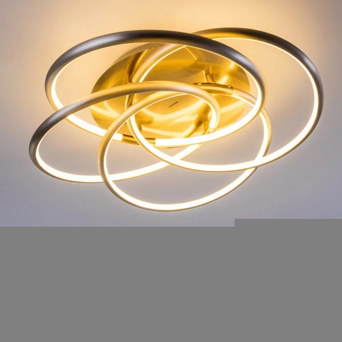 Hofstein Deckenleuchte Manning LED Nickel-Matt, 1-flammig 12 Hofstein Deckenleuchte Manning LED Nickel-Matt, 1-flammig – Bild 12