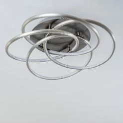 Hofstein Deckenleuchte Manning LED Nickel-Matt, 1-flammig 19 Hofstein Deckenleuchte Manning LED Nickel-Matt, 1-flammig -LED Leuchten Verkäufe deckenleuchte manning h3003893 3