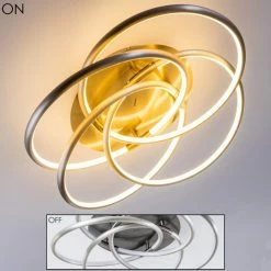 Hofstein Deckenleuchte Manning LED Nickel-Matt, 1-flammig 24 Hofstein Deckenleuchte Manning LED Nickel-Matt, 1-flammig -LED Leuchten Verkäufe deckenleuchte manning h3003893 8