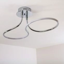 Hofstein Deckenleuchte Margie LED Chrom, 1-flammig -LED Leuchten Verkäufe deckenleuchte margie h3001240 3