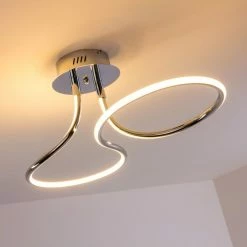 Hofstein Deckenleuchte Margie LED Chrom, 1-flammig -LED Leuchten Verkäufe deckenleuchte margie h3001240 4