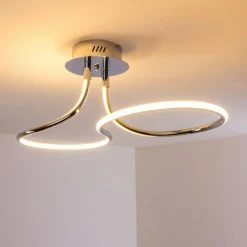 Hofstein Deckenleuchte Margie LED Chrom, 1-flammig -LED Leuchten Verkäufe deckenleuchte margie h3001240 5