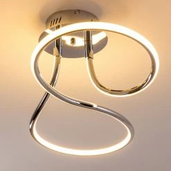 Hofstein Deckenleuchte Margie LED Chrom, 1-flammig -LED Leuchten Verkäufe deckenleuchte margie h3001240 7