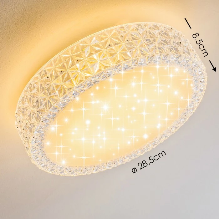 Hofstein Deckenleuchte Norra LED Weiß, 1-flammig 2 Hofstein Deckenleuchte Norra LED Weiß, 1-flammig – Bild 2