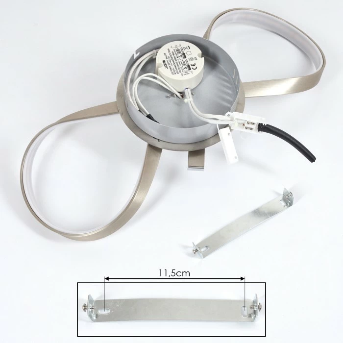 Hofstein Deckenleuchte Parson LED Nickel-Matt, 1-flammig 5 Hofstein Deckenleuchte Parson LED Nickel-Matt, 1-flammig – Bild 5