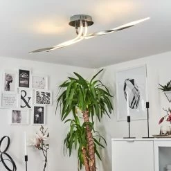 Hofstein Deckenleuchte REMO LED Nickel-Matt, 1-flammig -LED Leuchten Verkäufe deckenleuchte remo h169828 do3 6