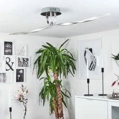 Hofstein Deckenleuchte REMO LED Nickel-Matt, 1-flammig -LED Leuchten Verkäufe deckenleuchte remo h169828 do3 9