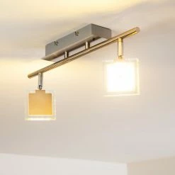 Hofstein Deckenleuchte Ritsem LED Nickel-Matt, Chrom, 2-flammig, Fernbedienung, Farbwechsler -LED Leuchten Verkäufe deckenleuchte ritsem h3007341 11