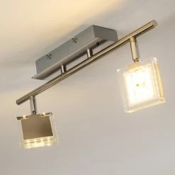 Hofstein Deckenleuchte Ritsem LED Nickel-Matt, Chrom, 2-flammig, Fernbedienung, Farbwechsler -LED Leuchten Verkäufe deckenleuchte ritsem h3007341 14