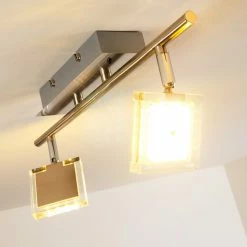 Hofstein Deckenleuchte Ritsem LED Nickel-Matt, Chrom, 2-flammig, Fernbedienung, Farbwechsler -LED Leuchten Verkäufe deckenleuchte ritsem h3007341 6