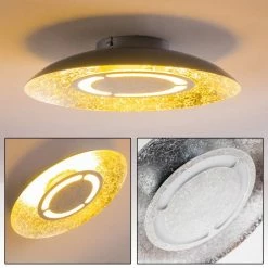 Hofstein Deckenleuchte Slatten LED Silber, 1-flammig