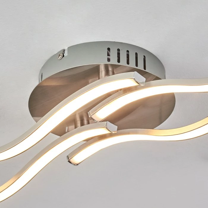 Hofstein Deckenleuchte Tarent LED Stahl gebürstet, 1-flammig 11 Hofstein Deckenleuchte Tarent LED Stahl gebürstet, 1-flammig – Bild 11