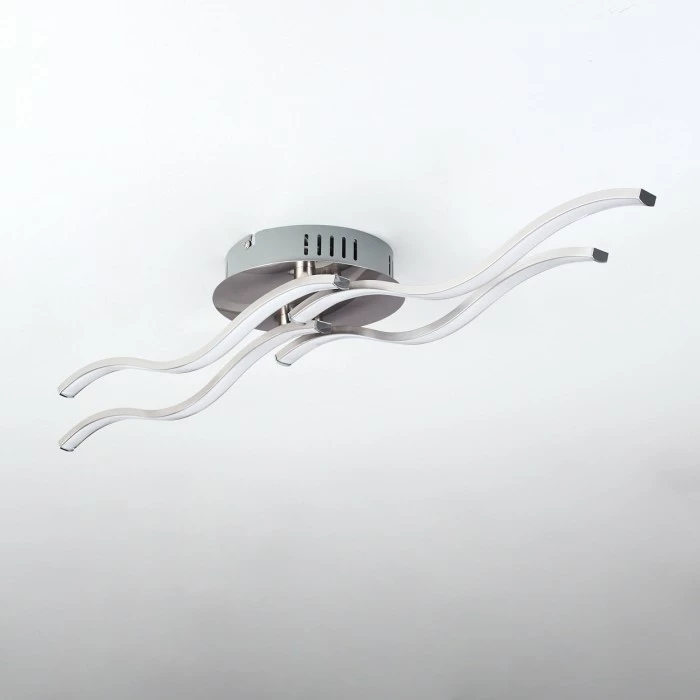 Hofstein Deckenleuchte Tarent LED Stahl gebürstet, 1-flammig 8 Hofstein Deckenleuchte Tarent LED Stahl gebürstet, 1-flammig – Bild 8