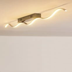 Hofstein Deckenleuchte Tropea LED Stahl gebürstet, 1-flammig -LED Leuchten Verkäufe deckenleuchte tropea h168531 12