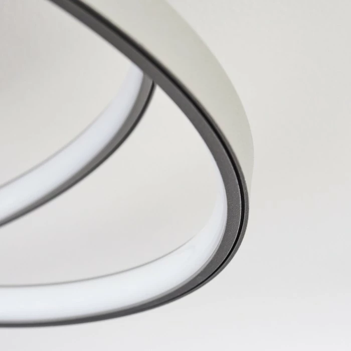 Hofstein Demaine Deckenleuchte LED Grau, 1-flammig 3 Hofstein Demaine Deckenleuchte LED Grau, 1-flammig – Bild 3