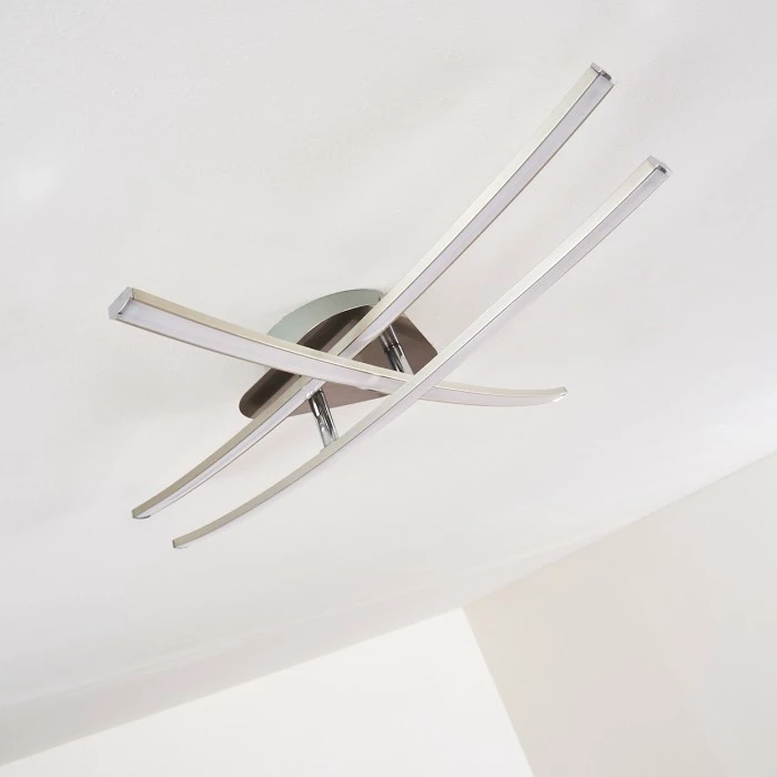 Hofstein Deneb Deckenleuchte LED Nickel-Matt, 3-flammig 12 Hofstein Deneb Deckenleuchte LED Nickel-Matt, 3-flammig – Bild 12