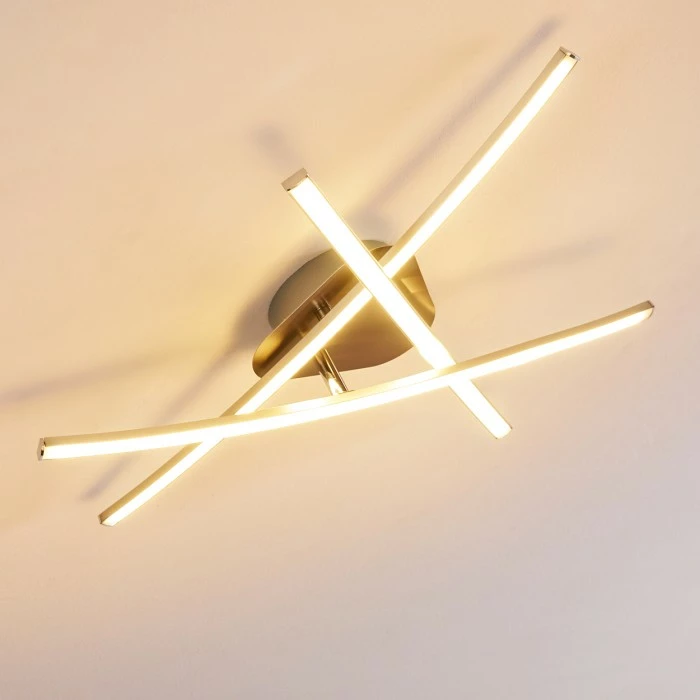 Hofstein Deneb Deckenleuchte LED Nickel-Matt, 3-flammig 5 Hofstein Deneb Deckenleuchte LED Nickel-Matt, 3-flammig – Bild 5