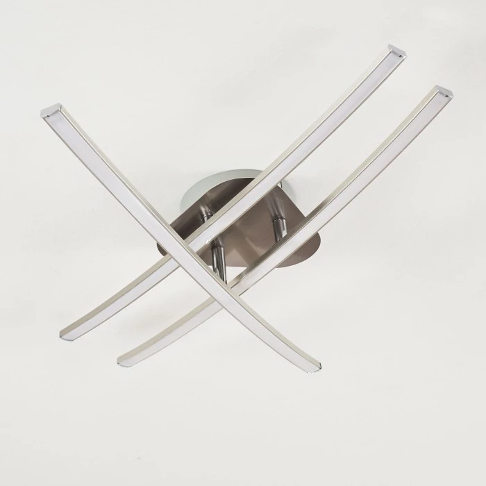 Hofstein Deneb Deckenleuchte LED Nickel-Matt, 3-flammig 6 Hofstein Deneb Deckenleuchte LED Nickel-Matt, 3-flammig – Bild 6