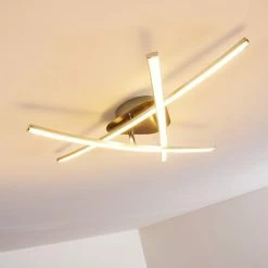 Hofstein Deneb Deckenleuchte LED Nickel-Matt, 3-flammig 27 Hofstein Deneb Deckenleuchte LED Nickel-Matt, 3-flammig -LED Leuchten Verkäufe deneb deckenleuchte h3011423 do4 6