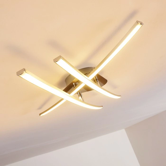 Hofstein Deneb Deckenleuchte LED Nickel-Matt, 3-flammig 10 Hofstein Deneb Deckenleuchte LED Nickel-Matt, 3-flammig – Bild 10