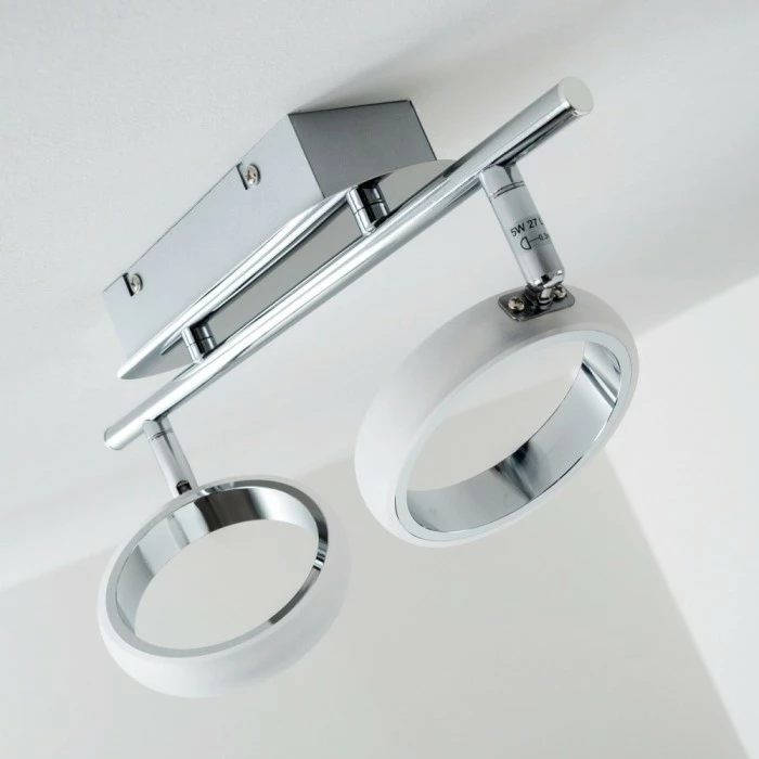 Hofstein Dobris Deckenspot LED Chrom, 2-flammig 16 Hofstein Dobris Deckenspot LED Chrom, 2-flammig – Bild 16