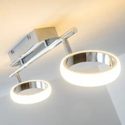 Hofstein Dobris Deckenspot LED Chrom, 2-flammig 28 Hofstein Dobris Deckenspot LED Chrom, 2-flammig -LED Leuchten Verkäufe dobris deckenspot h166889 8