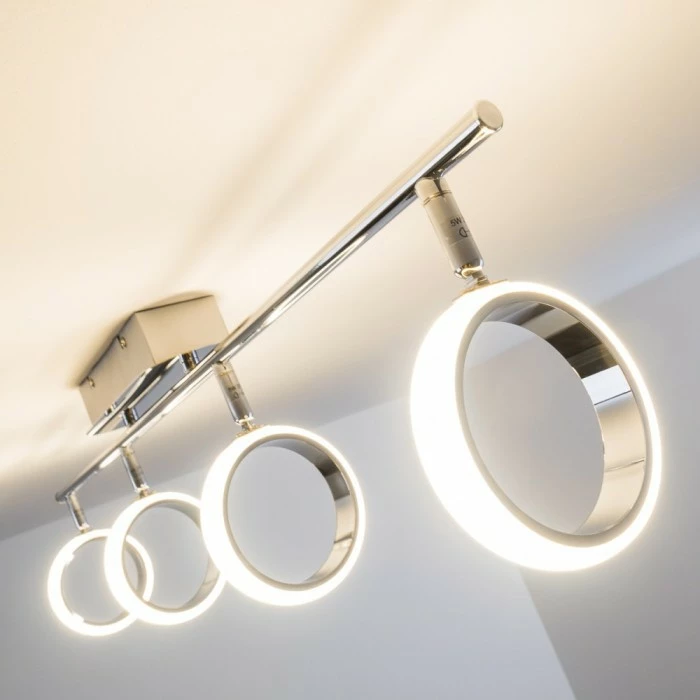 Hofstein Dobris Deckenspot LED Chrom, 4-flammig 7 Hofstein Dobris Deckenspot LED Chrom, 4-flammig – Bild 7