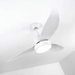Hofstein Doha Deckenventilator LED Weiß, 1-flammig, Fernbedienung -LED Leuchten Verkäufe doha deckenventilator h3325537 16
