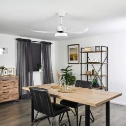 Hofstein Doha Deckenventilator LED Weiß, 1-flammig, Fernbedienung -LED Leuchten Verkäufe doha deckenventilator h3372746 19