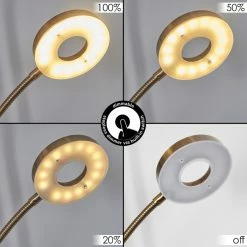 Hofstein Donna Deckenfluter LED Altmessing, 2-flammig -LED Leuchten Verkäufe donna deckenfluter h3019962 2