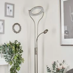 Hofstein Donna Stehleuchte LED Nickel-Matt, 2-flammig -LED Leuchten Verkäufe donna stehleuchte h3551714 11